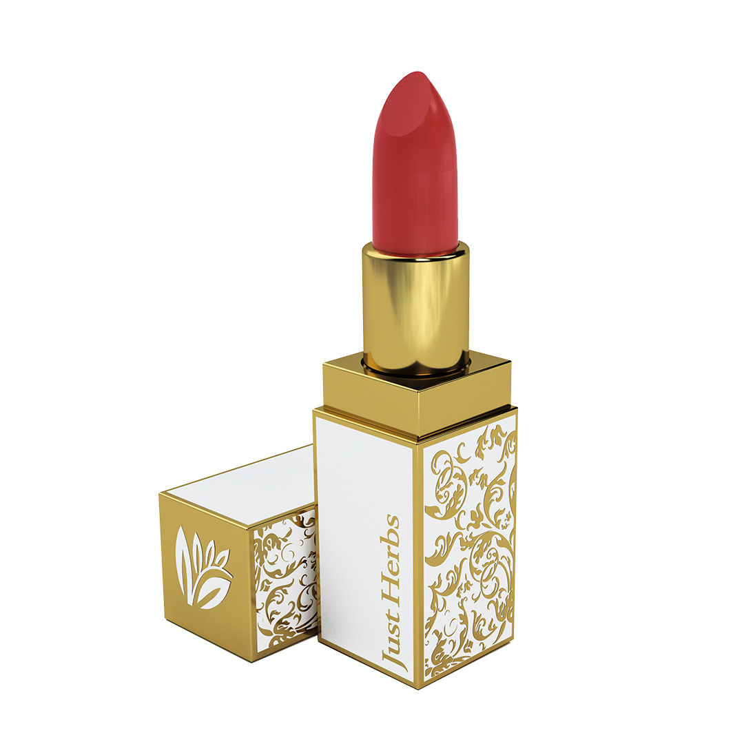 Buy Just Herbs Herb Enriched Ayurvedic Lipstick (Burnt Red, Shade no. 6) - Purplle