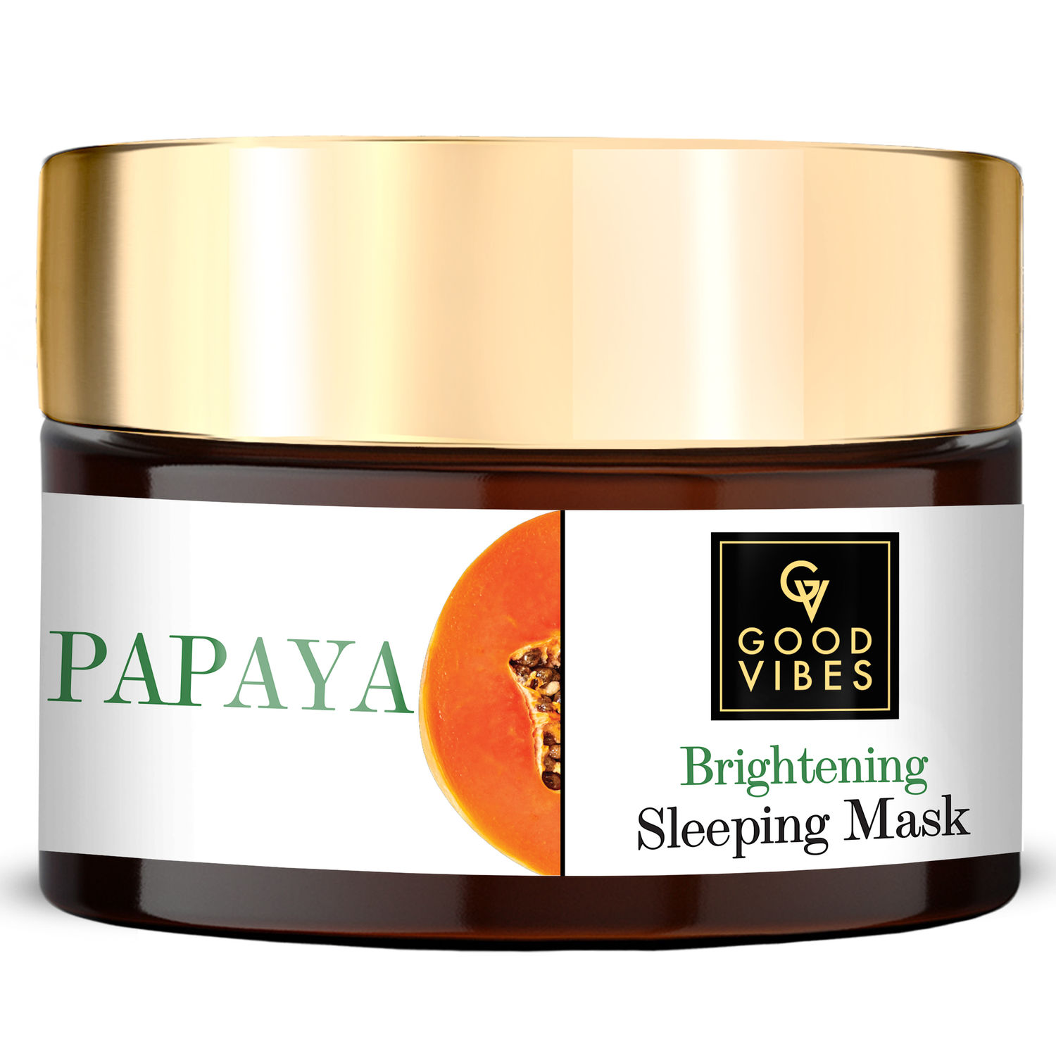 Buy Good Vibes Papaya Brightening Sleeping Mask | Nourishing Tan Removal | No Parabens No Sulphates No Mineral Oil (50 g) - Purplle