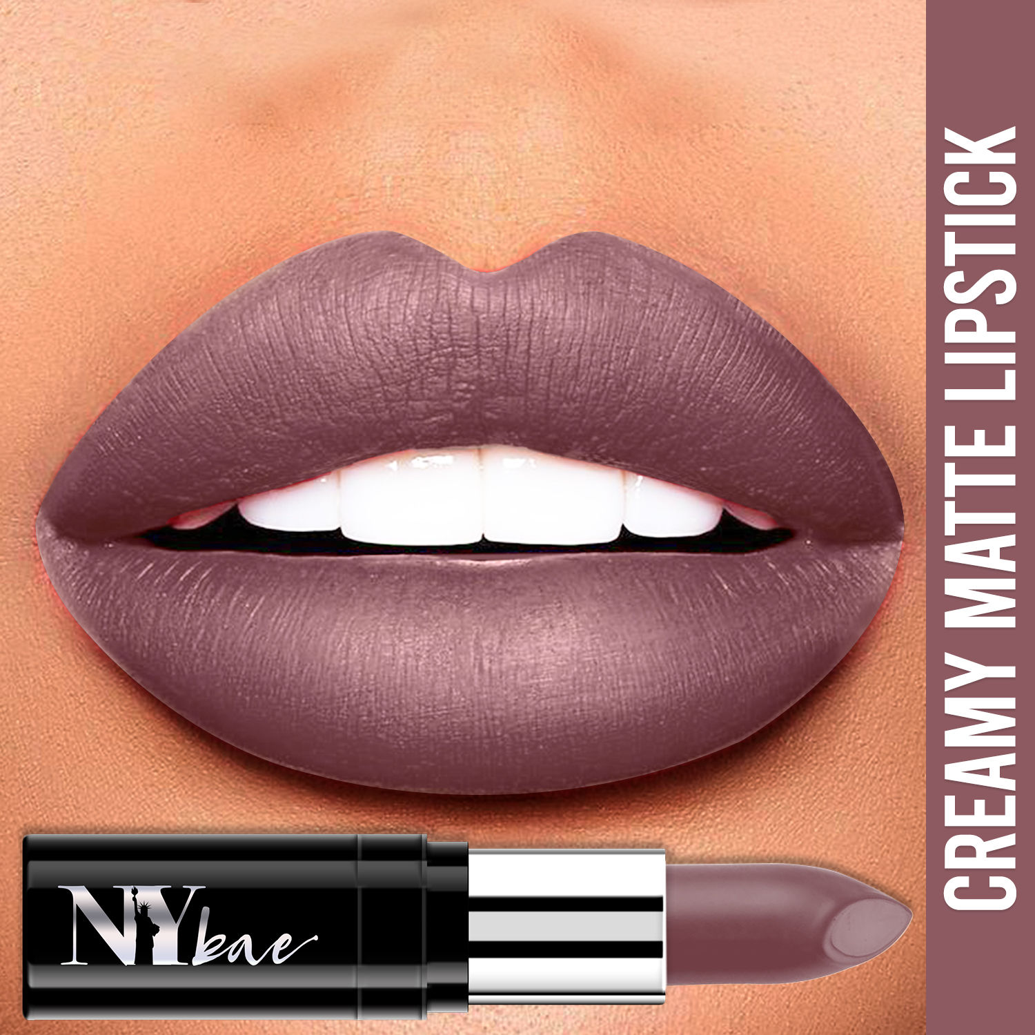 Buy NY Bae Lipstick  Creamy Matte  Brown - Long Island Delight 19 - Purplle