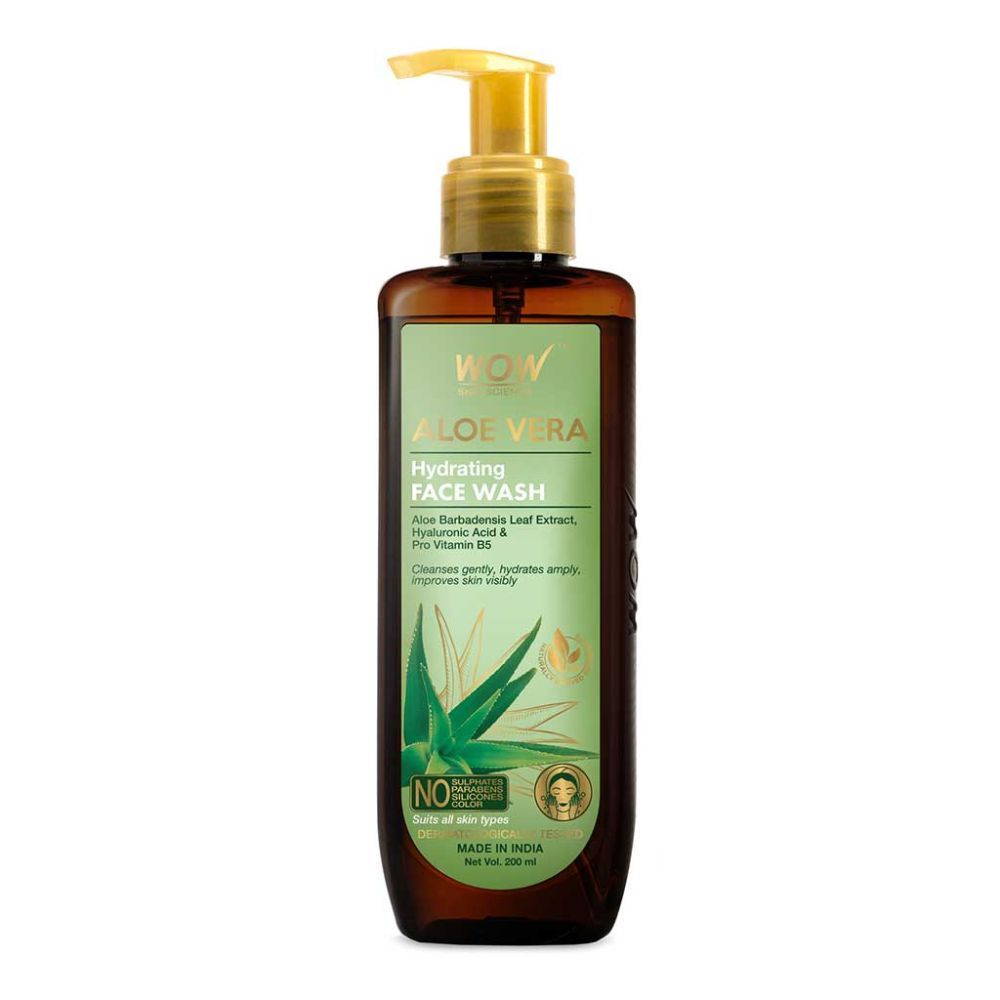 Buy WOW Skin Science Aloe Vera Hydrating Gentle Face Wash Bottle (200 ml) - Purplle