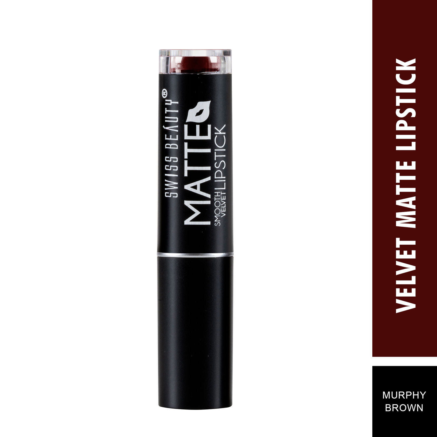 Buy Swiss Beauty Matte Lipstick Smooth Velvet 329 Murphy Brown (3.2 g) - Purplle