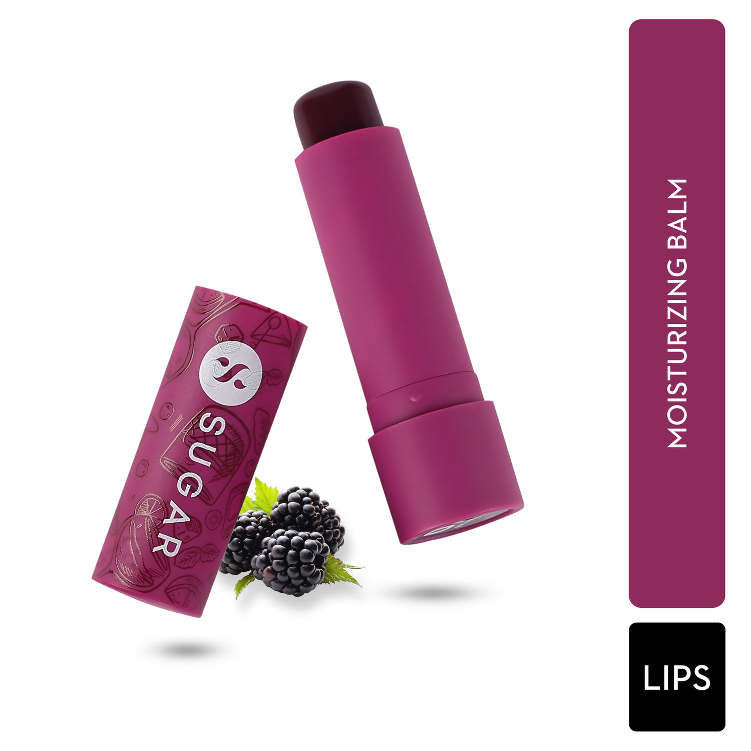 Buy SUGAR Cosmetics - Tipsy Lips - Moisturizing Balm - 07 Bramble - 4.5 gms - Lip Moisturizer for Dry and Chapped Lips, Enriched with Shea Butter and Jojoba Oil - Purplle