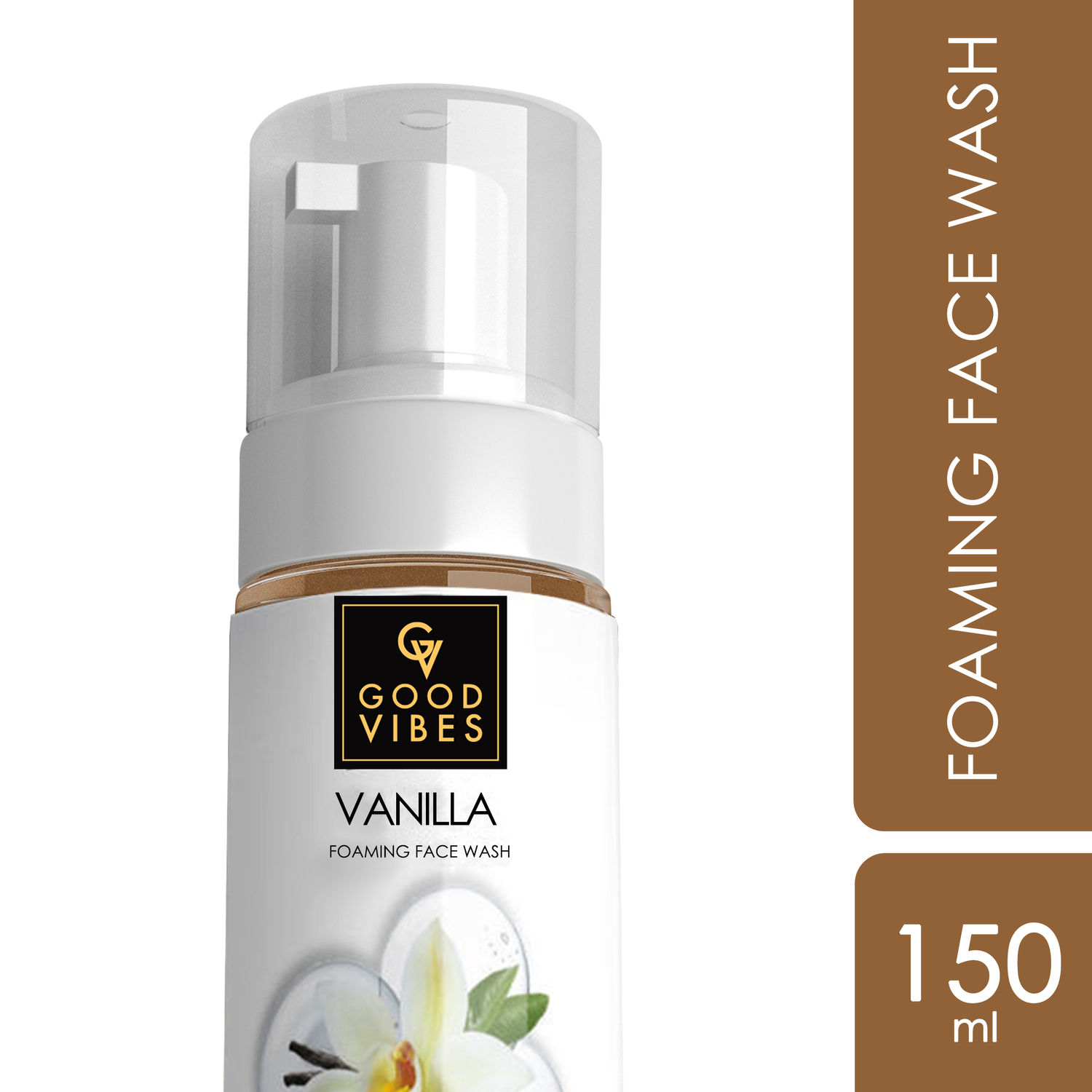 Buy Good Vibes Foaming Face Wash - Vanilla (150 ml) - Purplle