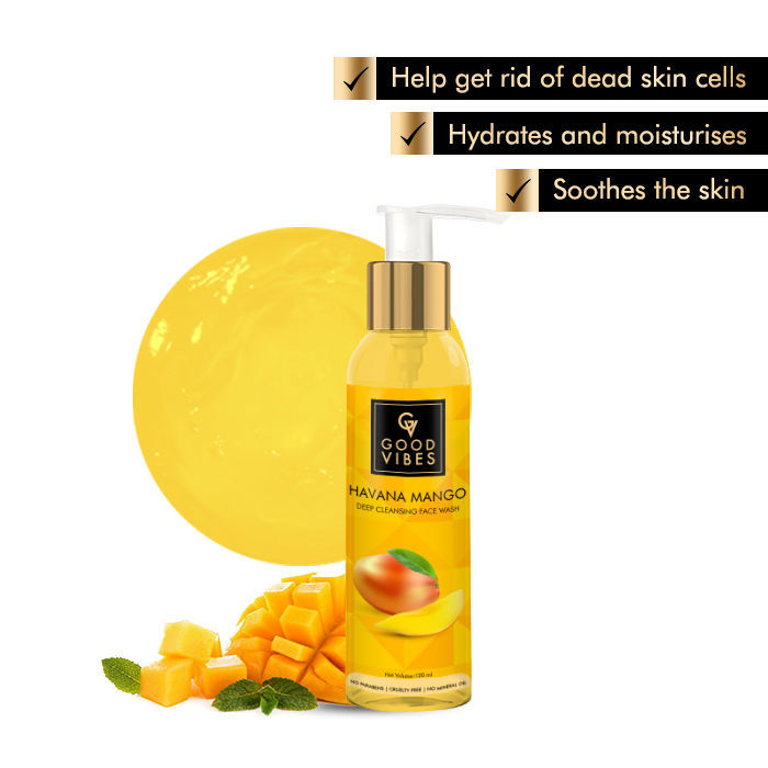 Buy Good Vibes Deep Cleansing Face Wash - Havana Mango (120 ml) - Purplle