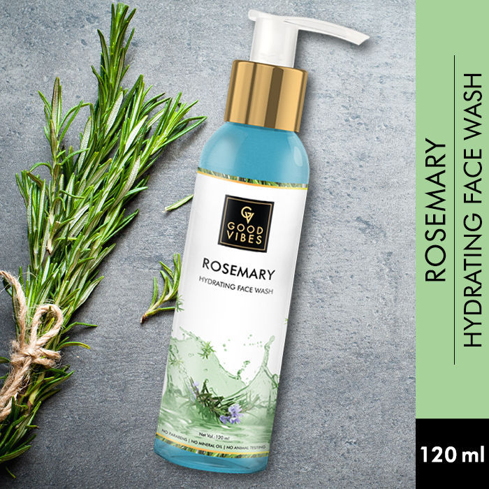Buy Good Vibes Hydrating Face Wash - Rosemary (120 ml) - Purplle