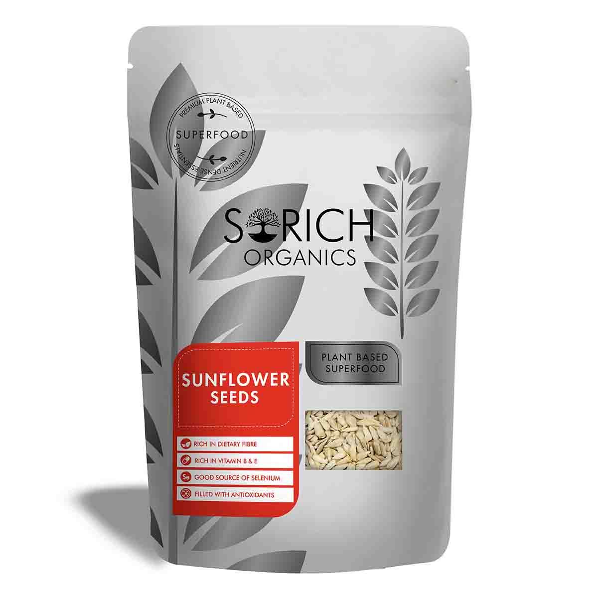 Buy Sorich Organics Raw Sunflower Seeds - 200 Gm - Protein and Fibre Rich Superfood - Purplle