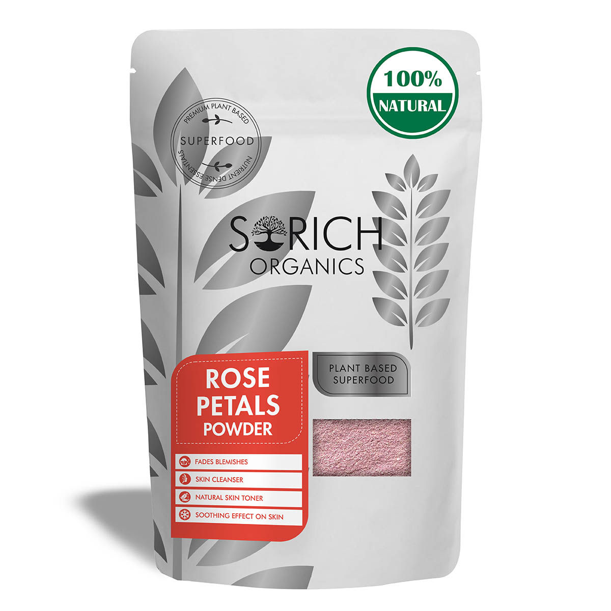 Buy Sorich Organics Rose Petal Powder for Skin - 100 Gm - Purplle