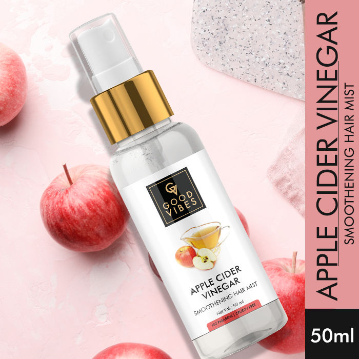 Buy Good Vibes Apple Cider Vinegar Smoothening Hair Mist (50ml) - Purplle