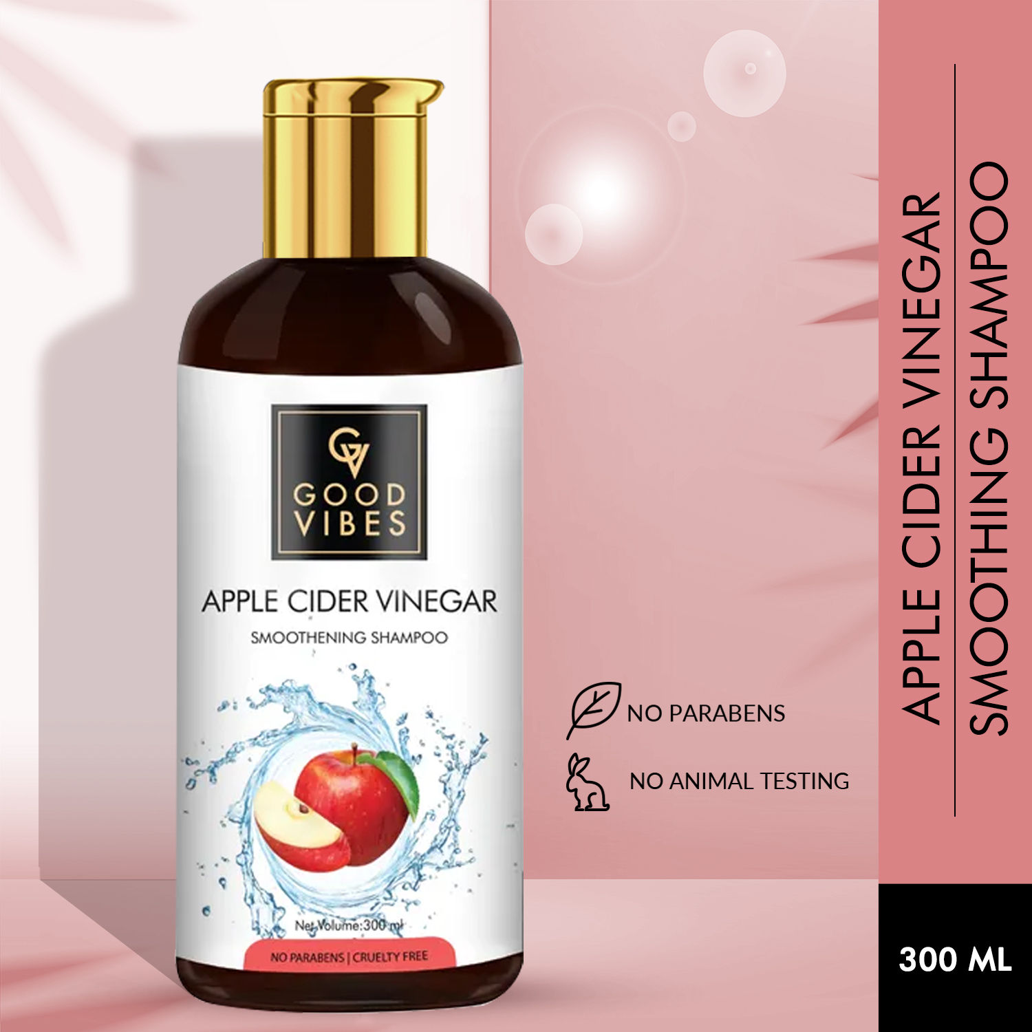Buy Good Vibes Smoothing Shampoo - Apple Cider Vinegar (300 ml) - Purplle