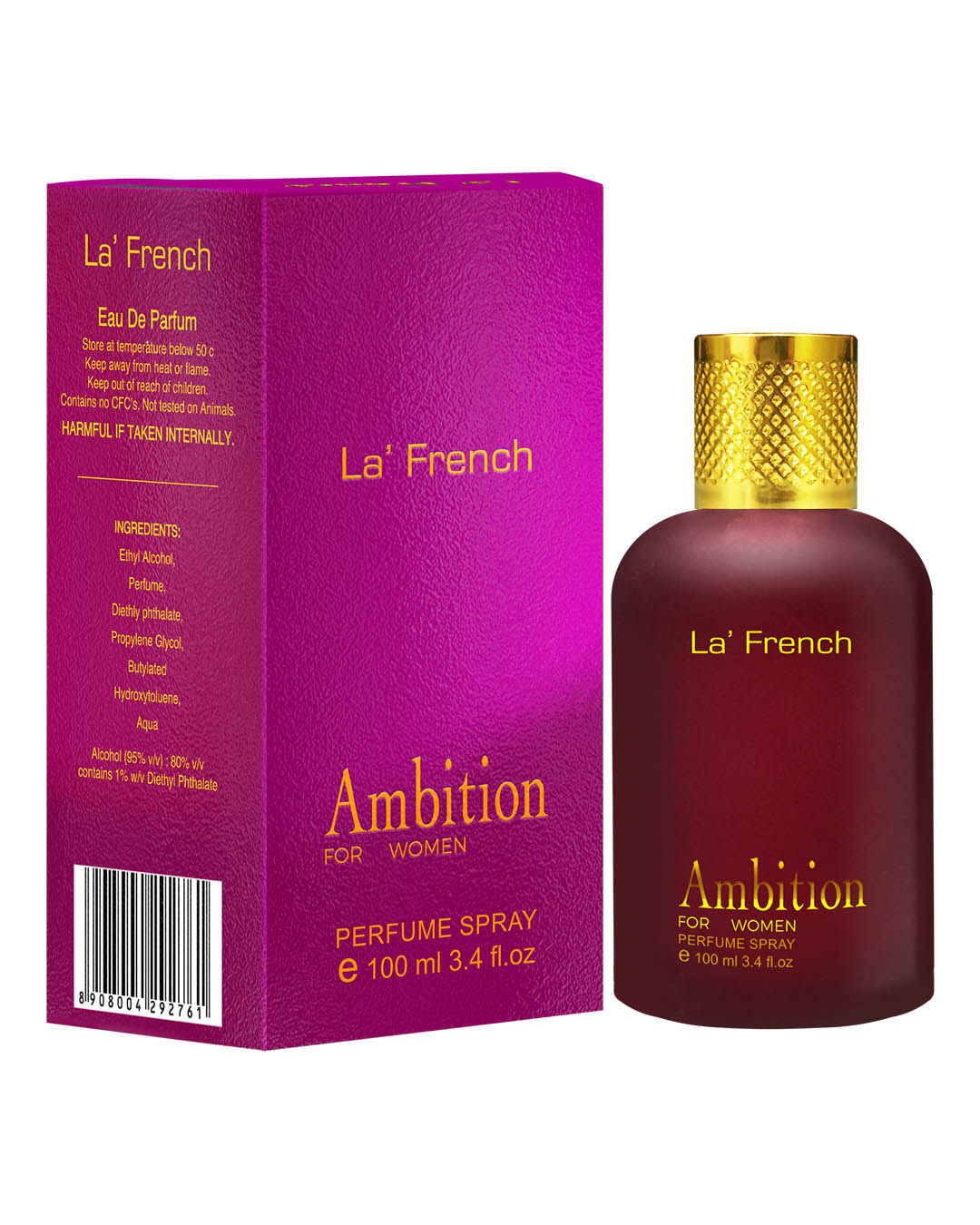 Buy LA' French Ambition Perfume By La' French, Eau De Parfum (100 ml) - Ideal For Women - Purplle