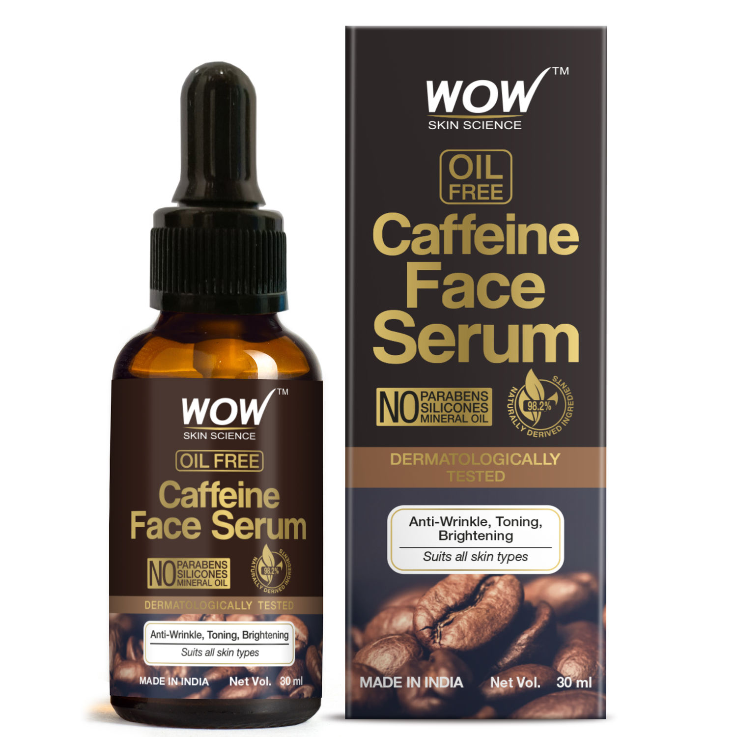 Buy WOW Skin Science Caffeine Face Serum (30 ml) - Purplle