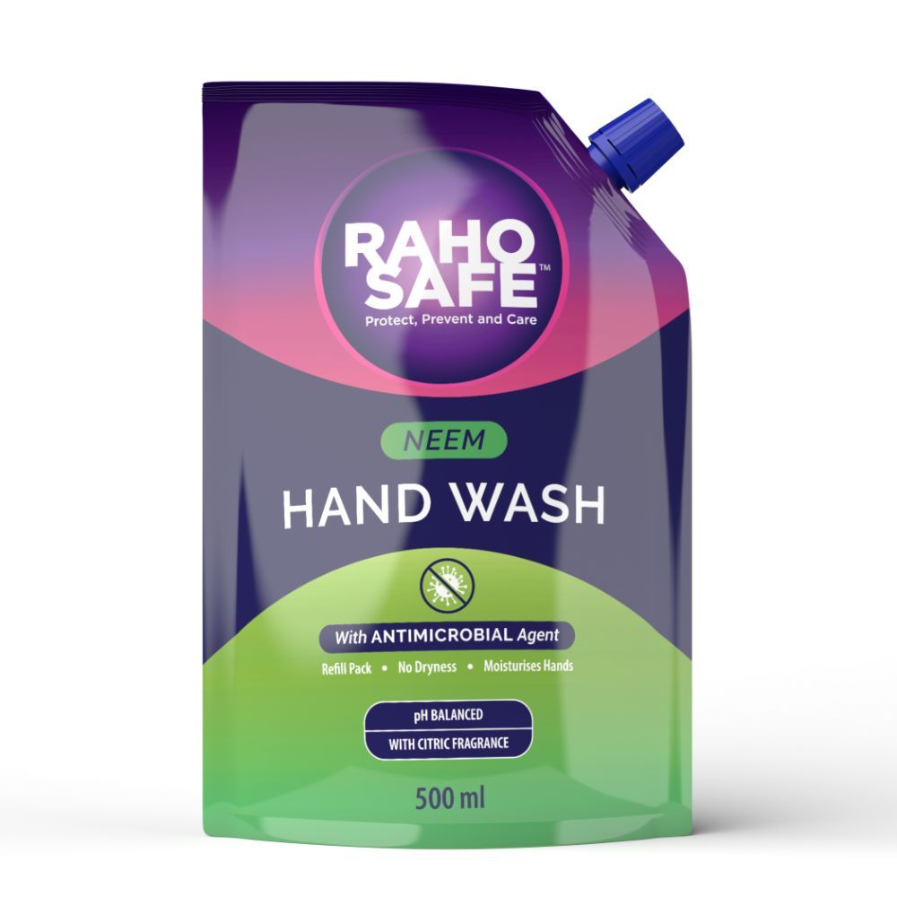 Buy Raho Safe Neem Hand Wash (500 ml) Refill Pack - Purplle