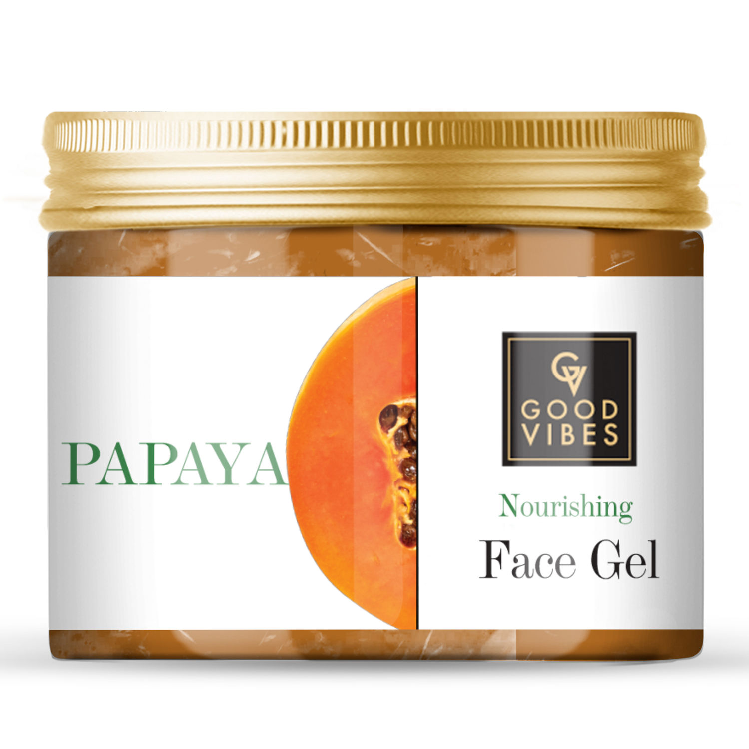 Buy Good Vibes Papaya Gel | Nourishing, Hydrating, Antioxidants | With Orange | No Parabens, No Sulphates, No Mineral Oil, No Animal Testing (300 g) - Purplle