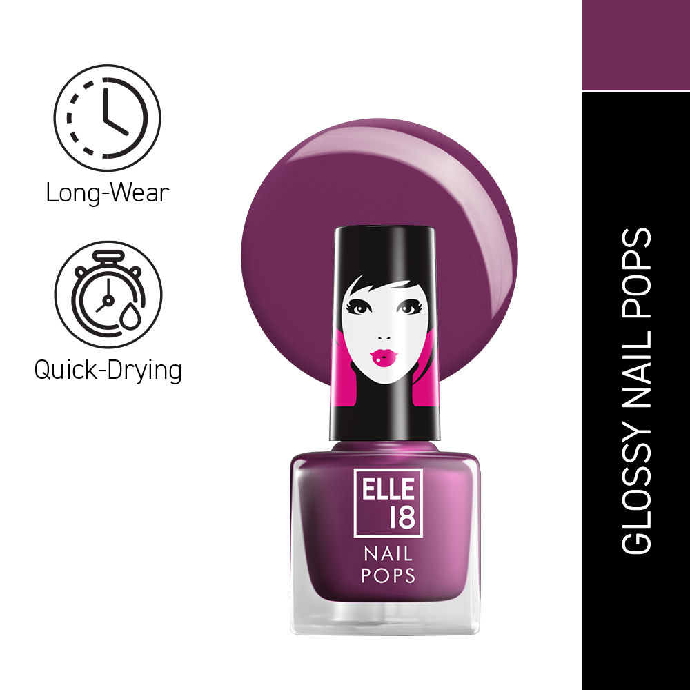 Buy Elle18 Nail Pops Nail Color 161 (5 ml) - Purplle