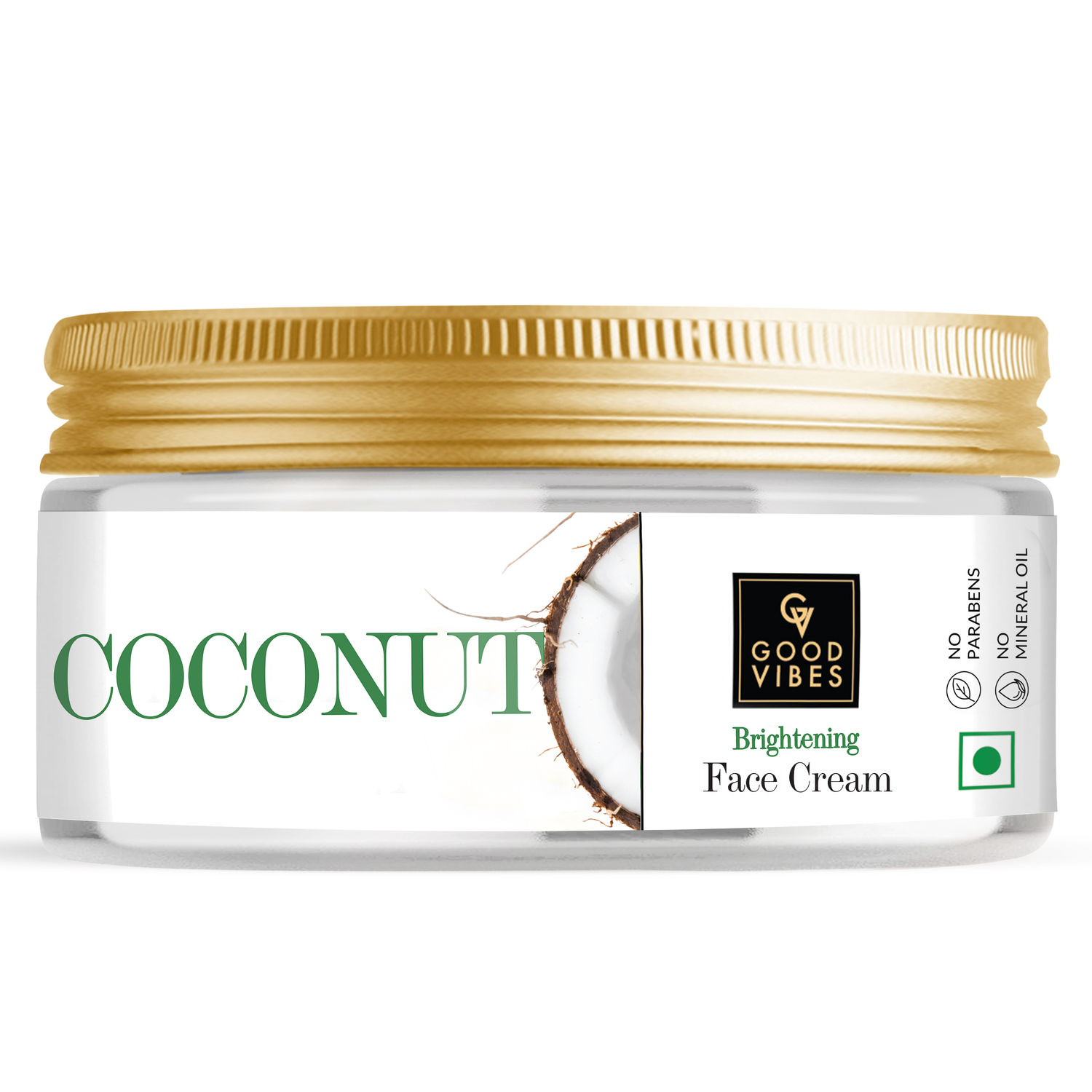 Buy Good Vibes Brightening Face Cream - Coconut (200 g) - Purplle