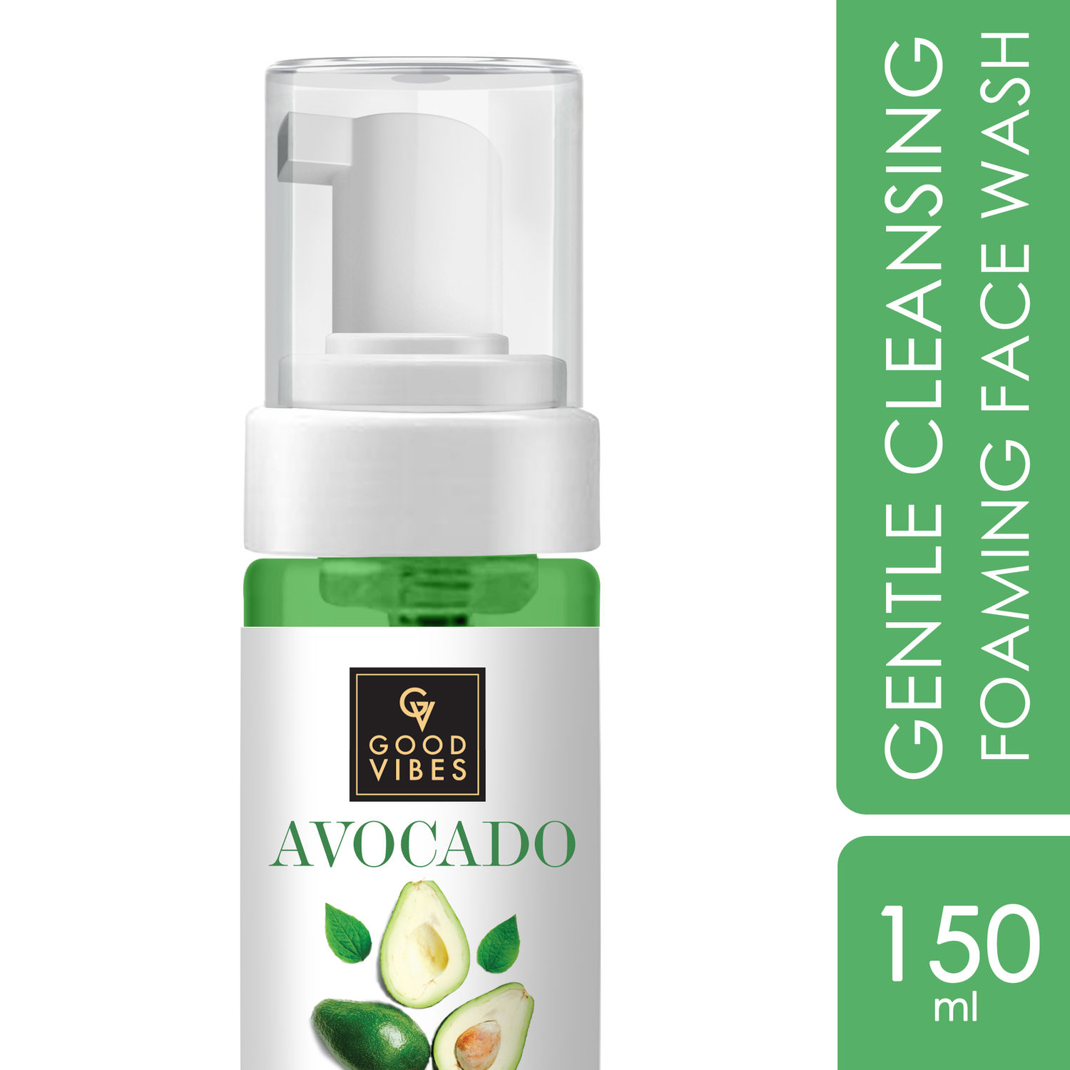 Buy Good Vibes Gentle Cleansing Foaming Face Wash - Avocado (150 ml) - Purplle