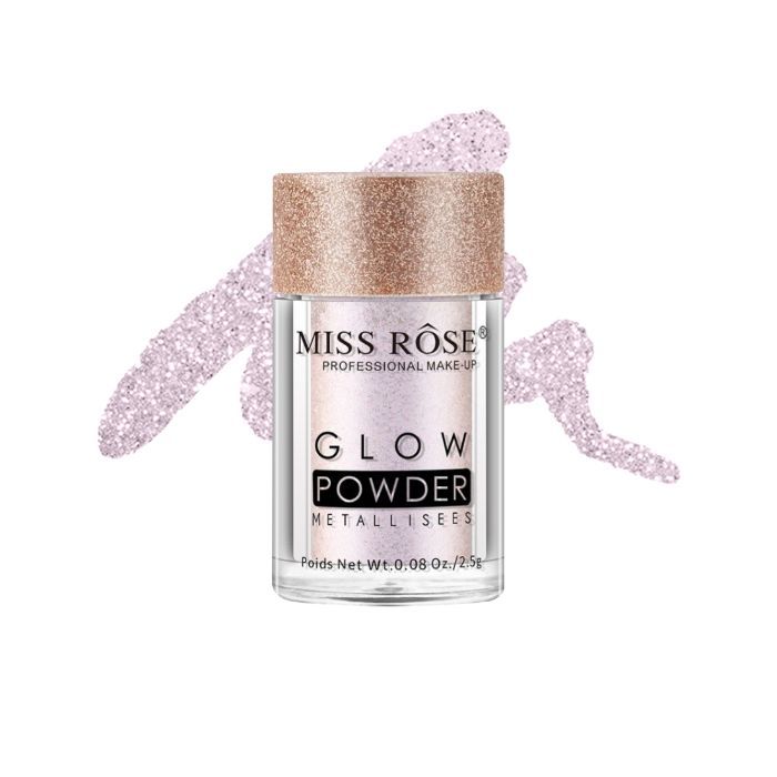 Buy MISS ROSE Single Glow Powder Metalises Eyeshadow 7001-010M15 - Purplle