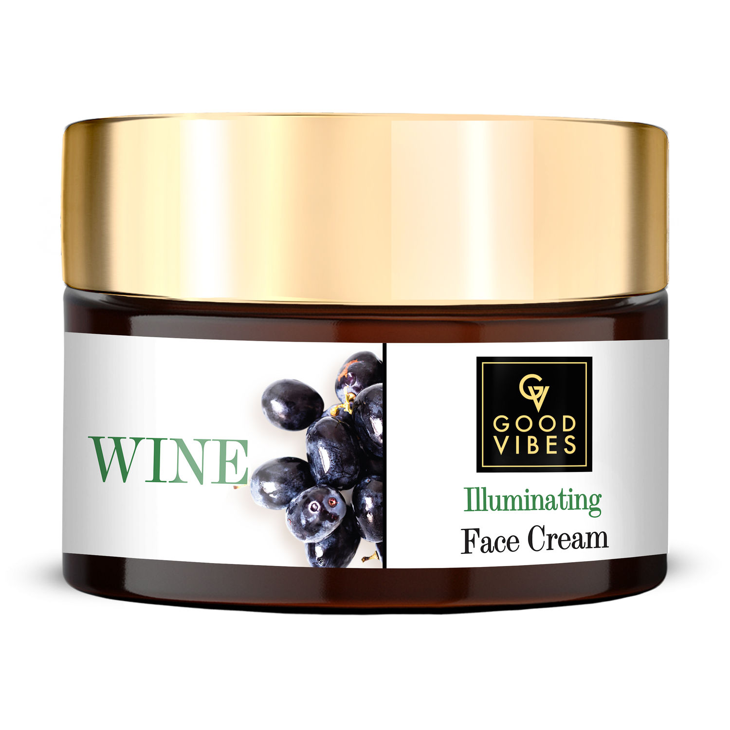 Buy Good Vibes Illuminating Face Cream - Wine (50 g) - Purplle