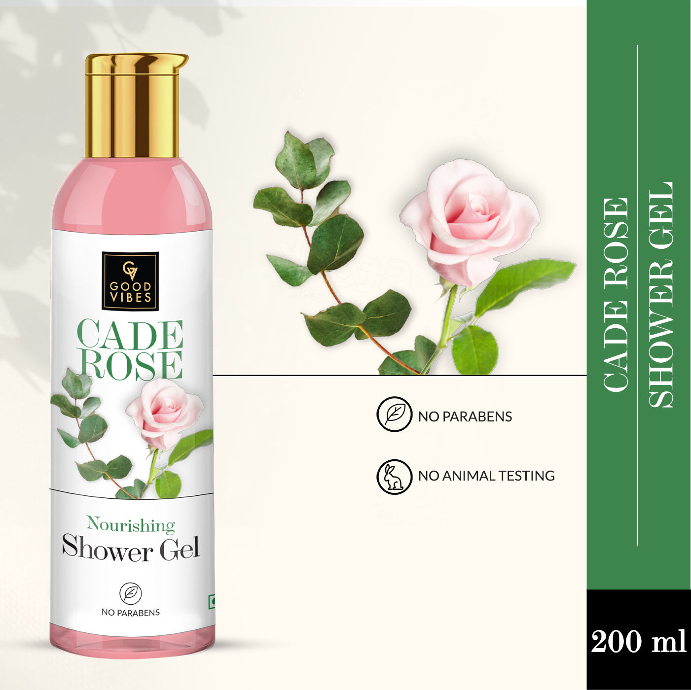 Buy Good Vibes Nourishing Shower Gel - Cade Rose (200 ml) - Purplle