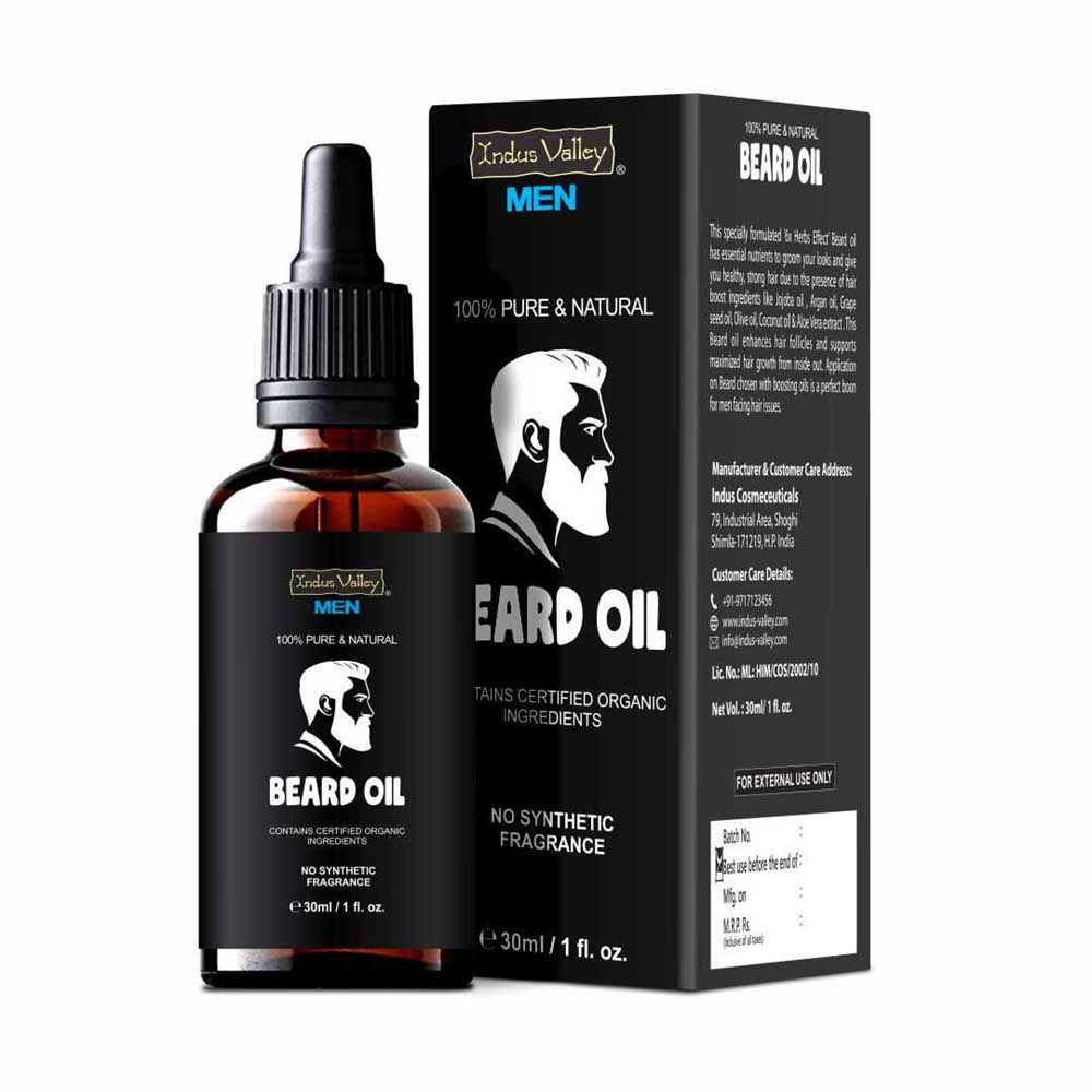 Buy Indus Valley Men's Beard And Hair Growth Oil - (30Ml) - Purplle