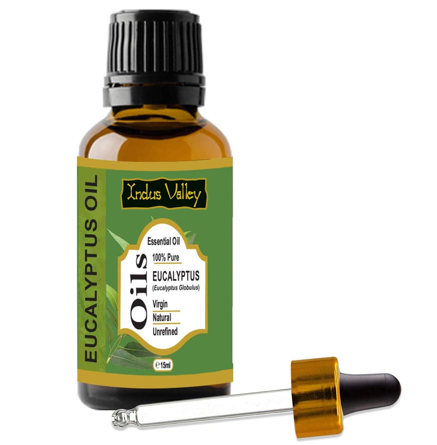 Buy Indus Valley 100% Natural & Organic, Eucalyptus Essential Oil & Dropper for Skin, Hair Care (15 ml) - Purplle