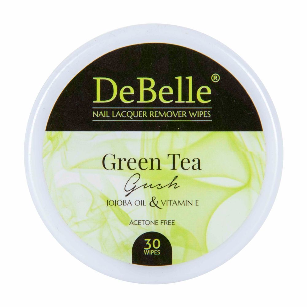 Buy DeBelle Nail Lacquer Remover Wipes - Green Tea Gush - Purplle