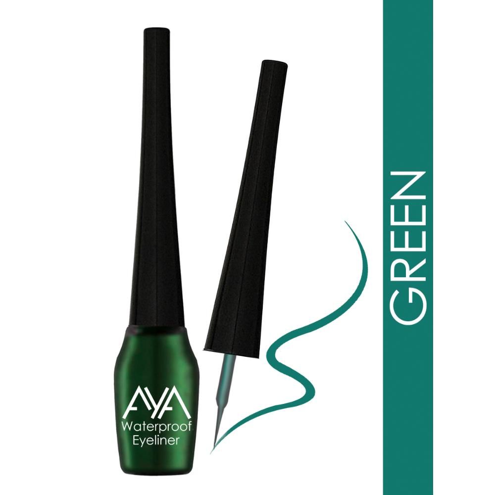 Buy AYA Waterproof Eyeliner, Green (5 ml) - Purplle