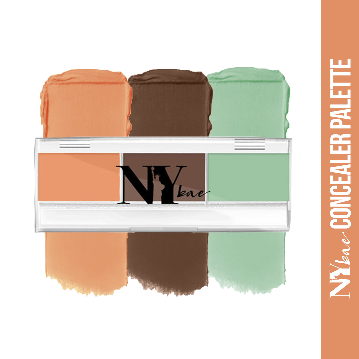 Buy NY Bae Concealer & Contour Palette with Green Color Corrector, For Wheatish - Dark Skin, Maskin' at Manhattan - Caramel Pulitzer Light Show 15 (1.5 g X 3) - Purplle