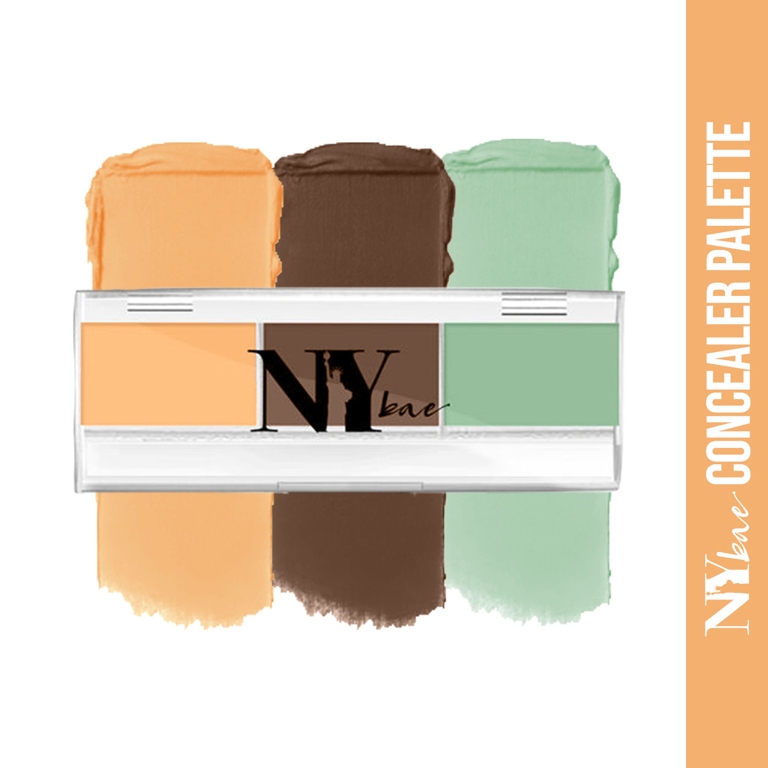 Buy NY Bae Concealer Palette with Contour & Green Color Corrector, For Wheatish Skin, Maskin' at Manhattan - Almond Pulitzer Light Show 13 (1.5 g X 3) - Purplle
