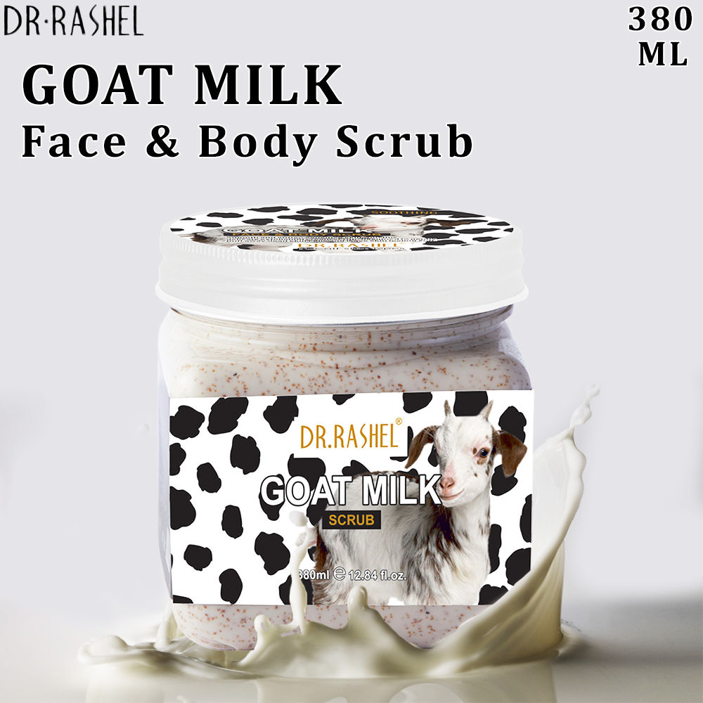 Buy Dr.Rashel Soothing Goat Milk Face and Body Scrub For All Skin Types (380 ml) - Purplle