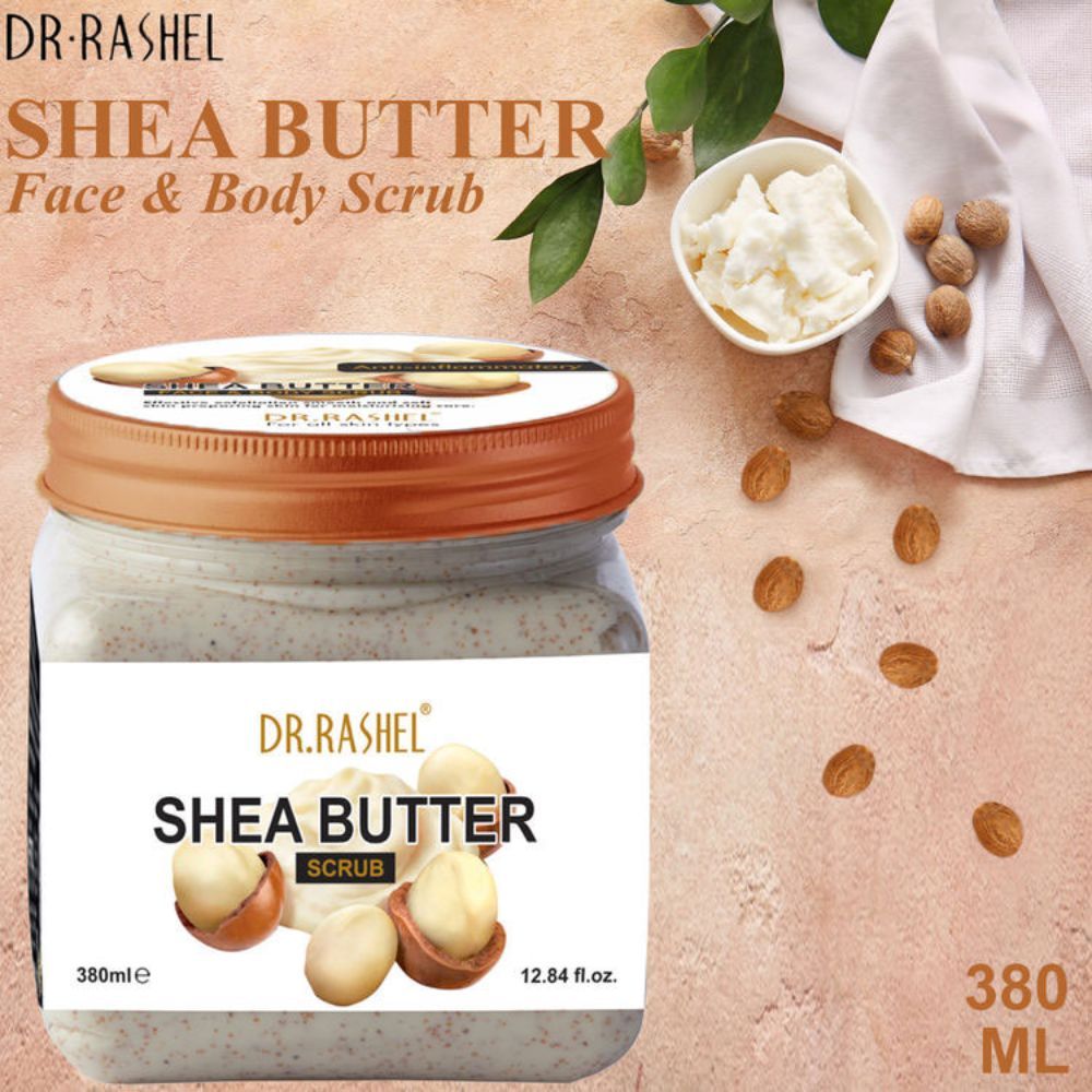 Buy Dr.Rashel Anti-Inflammatory Shea Butter Face and Body Scrub For All Skin Types (380 ml) - Purplle