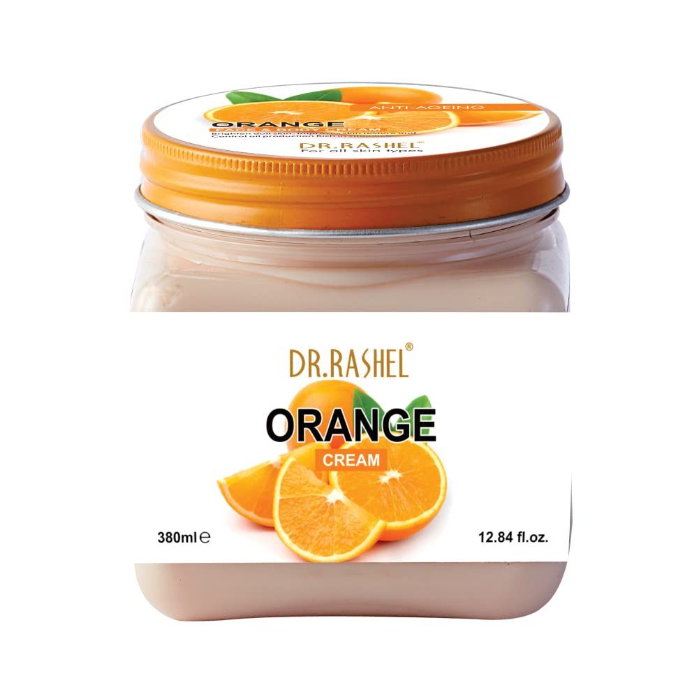 Buy Dr.Rashel Anti-Ageing Orange Face and Body Cream For All Skin Types (380 ml) - Purplle