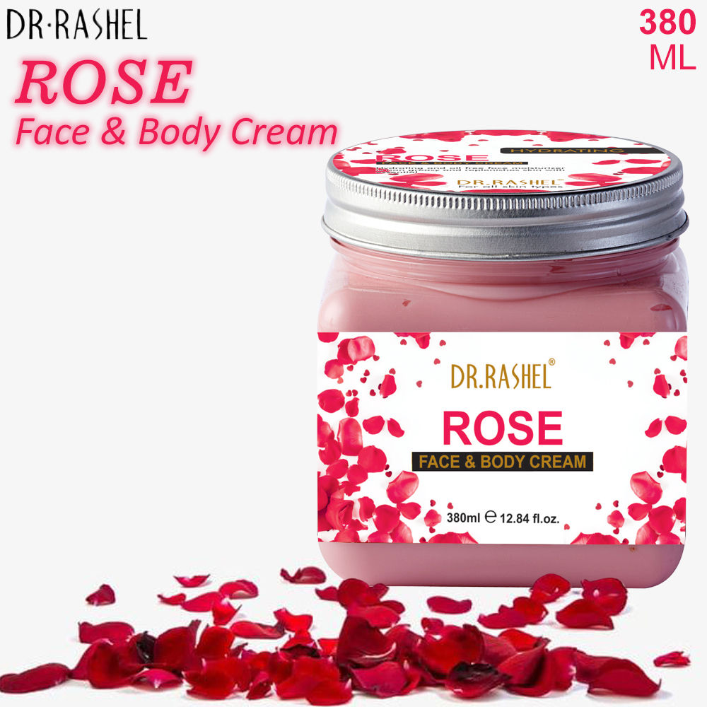 Buy Dr.Rashel Hydrating Rose Face and Body Cream For all Skin Types (380 ml) - Purplle