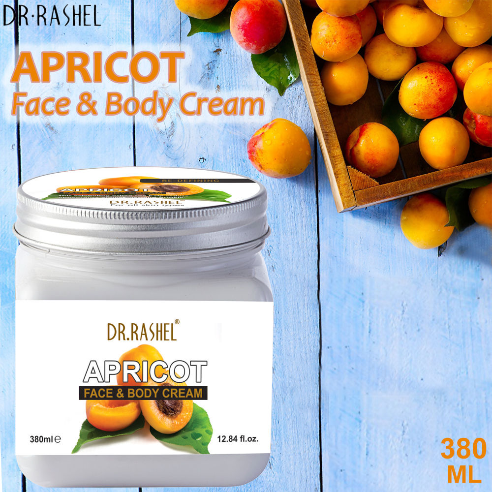 Buy Dr.Rashel Re-defining Apricot Face and Body Cream For All Skin Types (380 ml) - Purplle