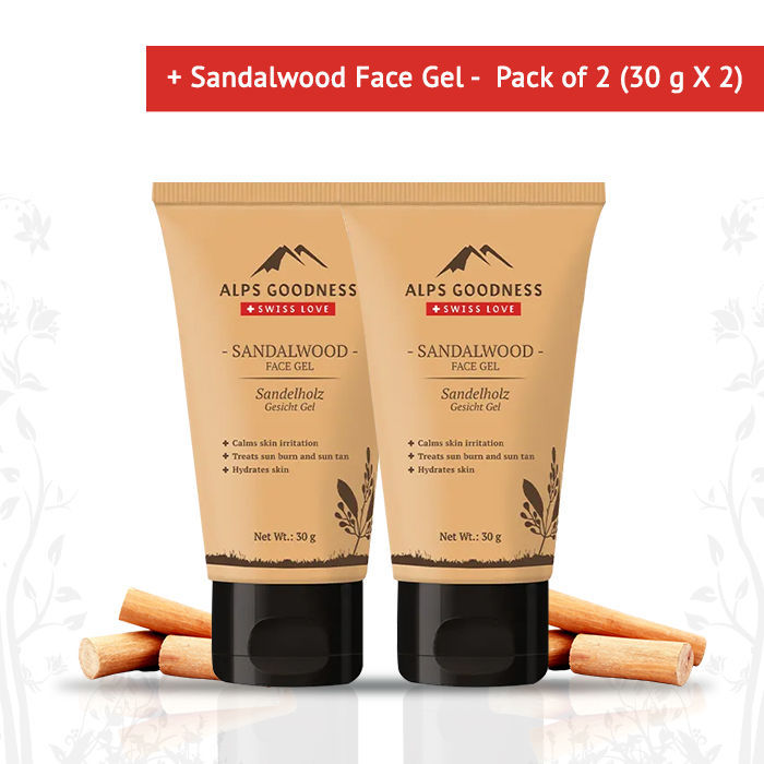 Buy Alps Goodness Sandalwood Face Gel - Pack of 2 (30 g X 2) - Purplle