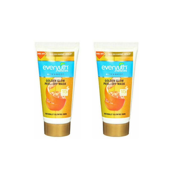 Buy Everyuth Naturals Advanced Golden Glow Peel-off Mask with 24K Gold (30 g) Pack of 2 - Purplle