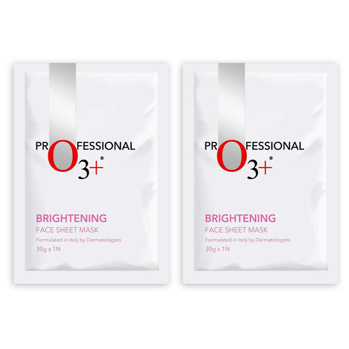 Buy O3+ Brightening Face Sheet Mask (30g) Pack of 2 - Purplle