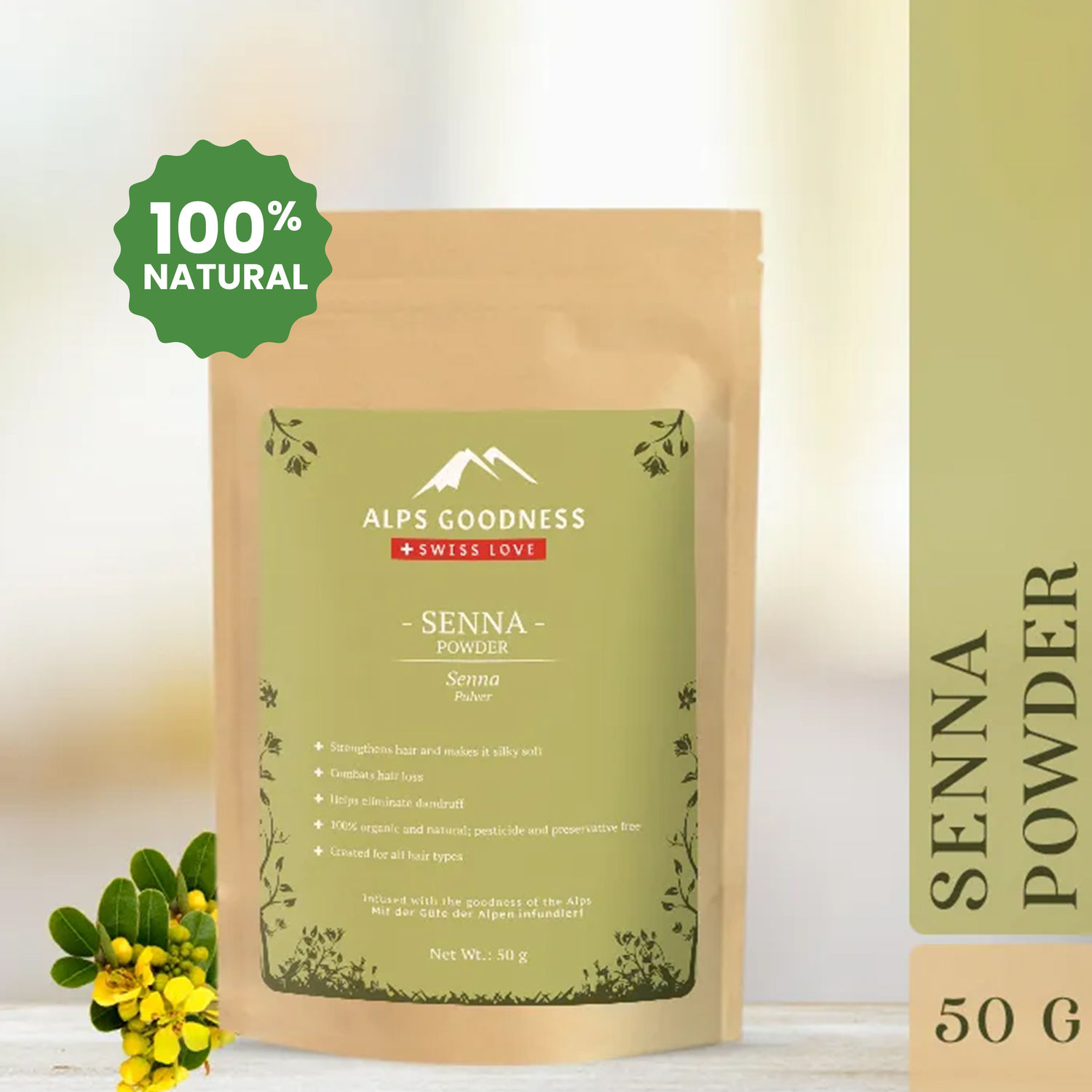Buy Alps Goodness Powder - Senna (50 g) - Purplle