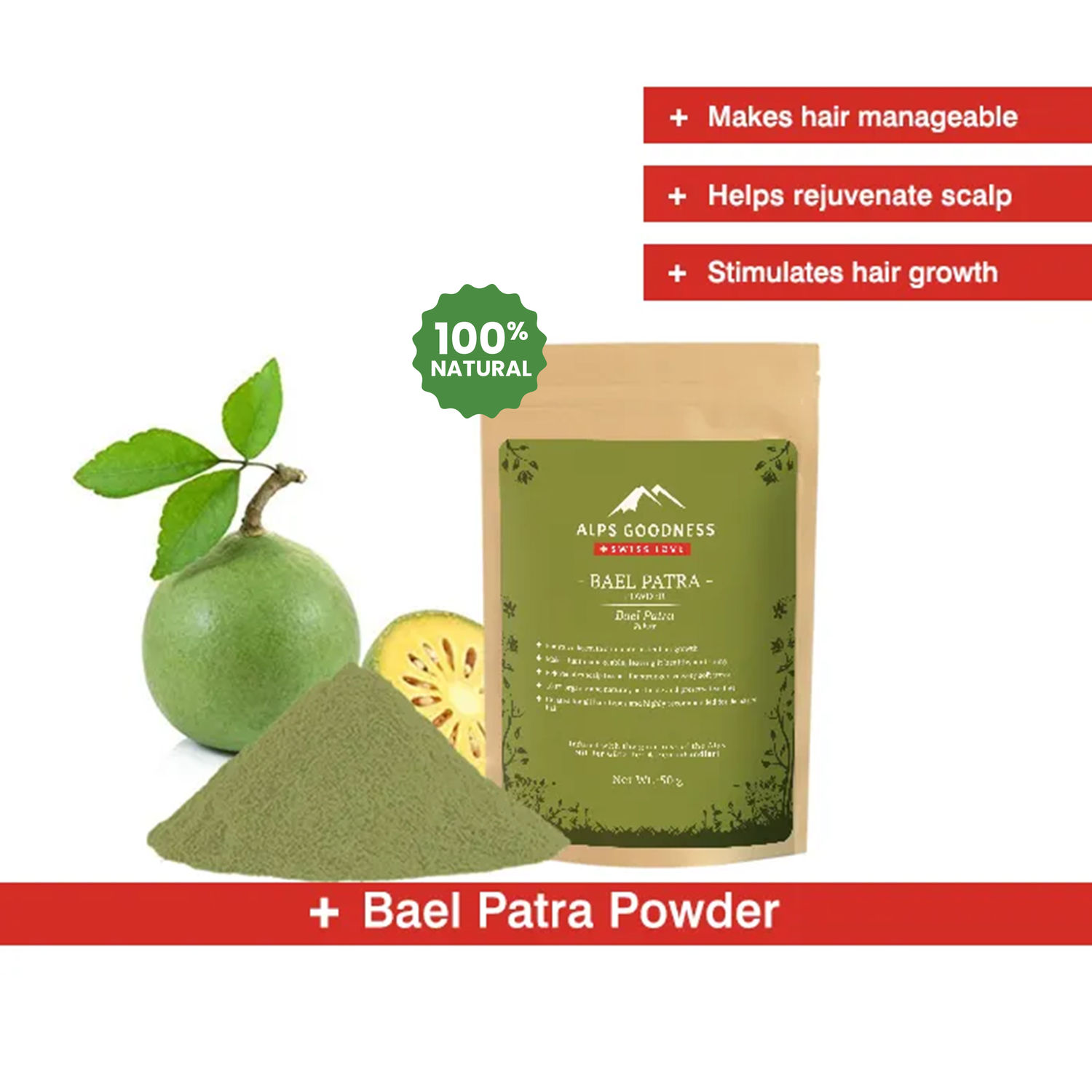Buy Alps Goodness Powder - Bael Patra (50 g) - Purplle