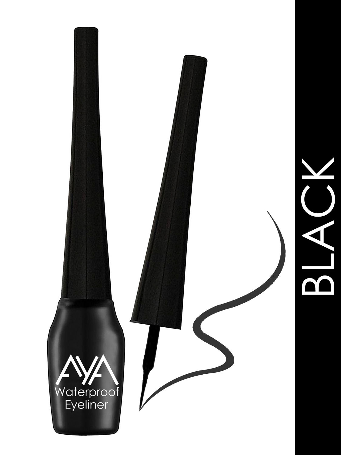 Buy AYA Waterproof Eyeliner, Black (5 ml) - Purplle