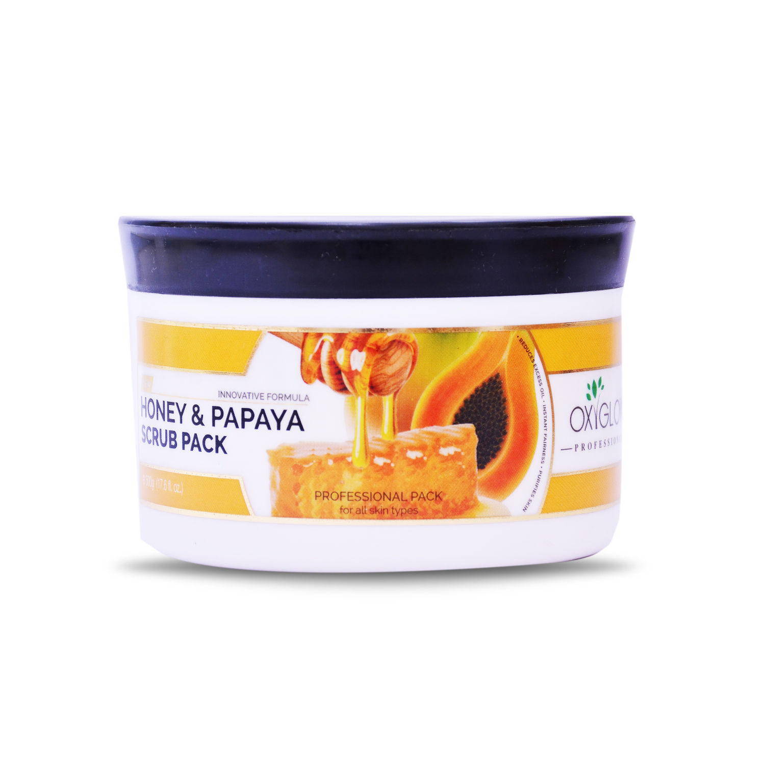Buy Oxyglow Honey and papaya Scrub Pack - 500 g - Purplle