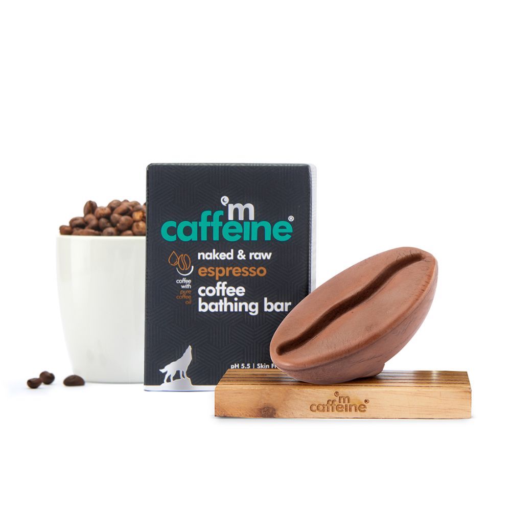 Buy mCaffeine Espresso Bathing Bar (100gm) for Deep Cleansing and Toning | pH 5.5 Skin Friendly Soap with Coffee and Vitamin E | 100% Vegan Daily-Use Bathing Bar - Purplle