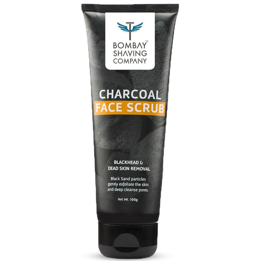 Buy Bombay Shaving Company Charcoal Face Scrub (100g) with Black Sand, Exfoliates skins & Removes Black Heads, Black - Purplle