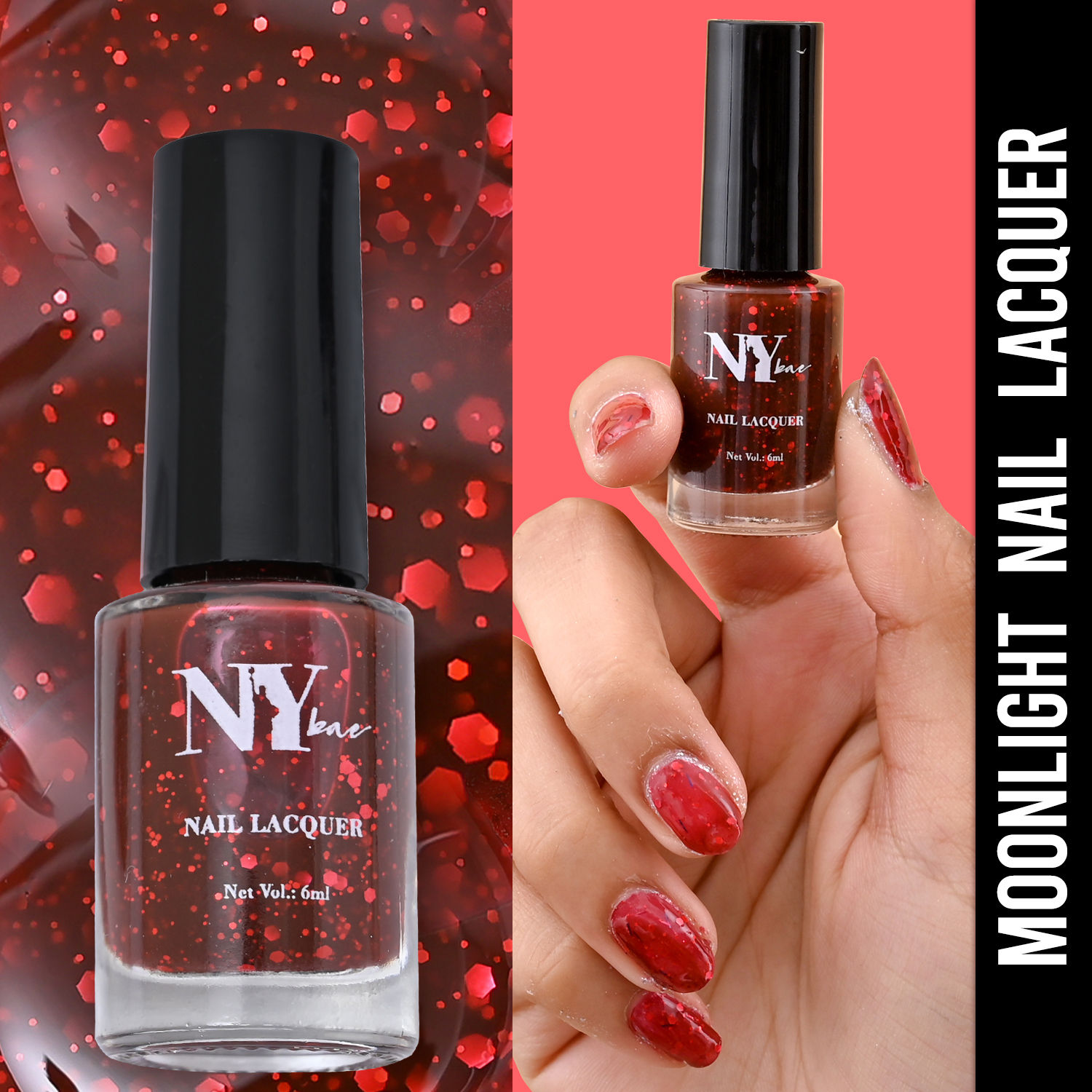Buy Shakti By Nail Lacquer Glitter Top Co at - Bronx Ballet 3 (9ml) at  Affordable Price – N Y Bae Store