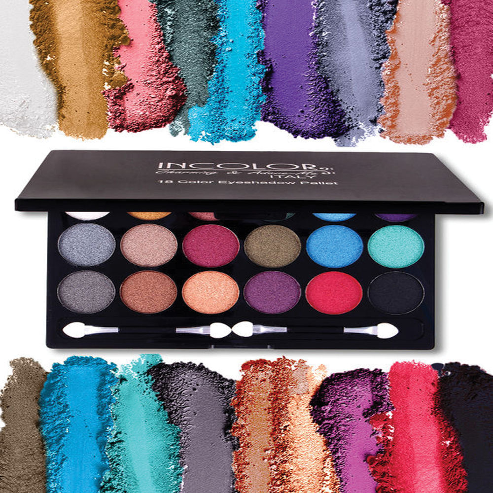 Buy Incolor 18-In-1 Eyeshadow Kit 01 Multicolour (25 g) - Purplle