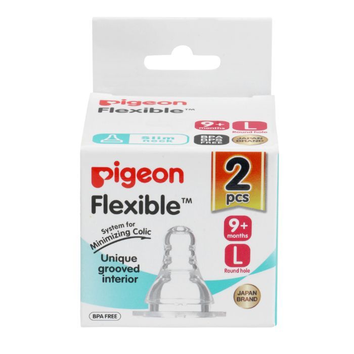 Buy Pigeon Peristaltic Nipple 2 Pc L Size - Purplle
