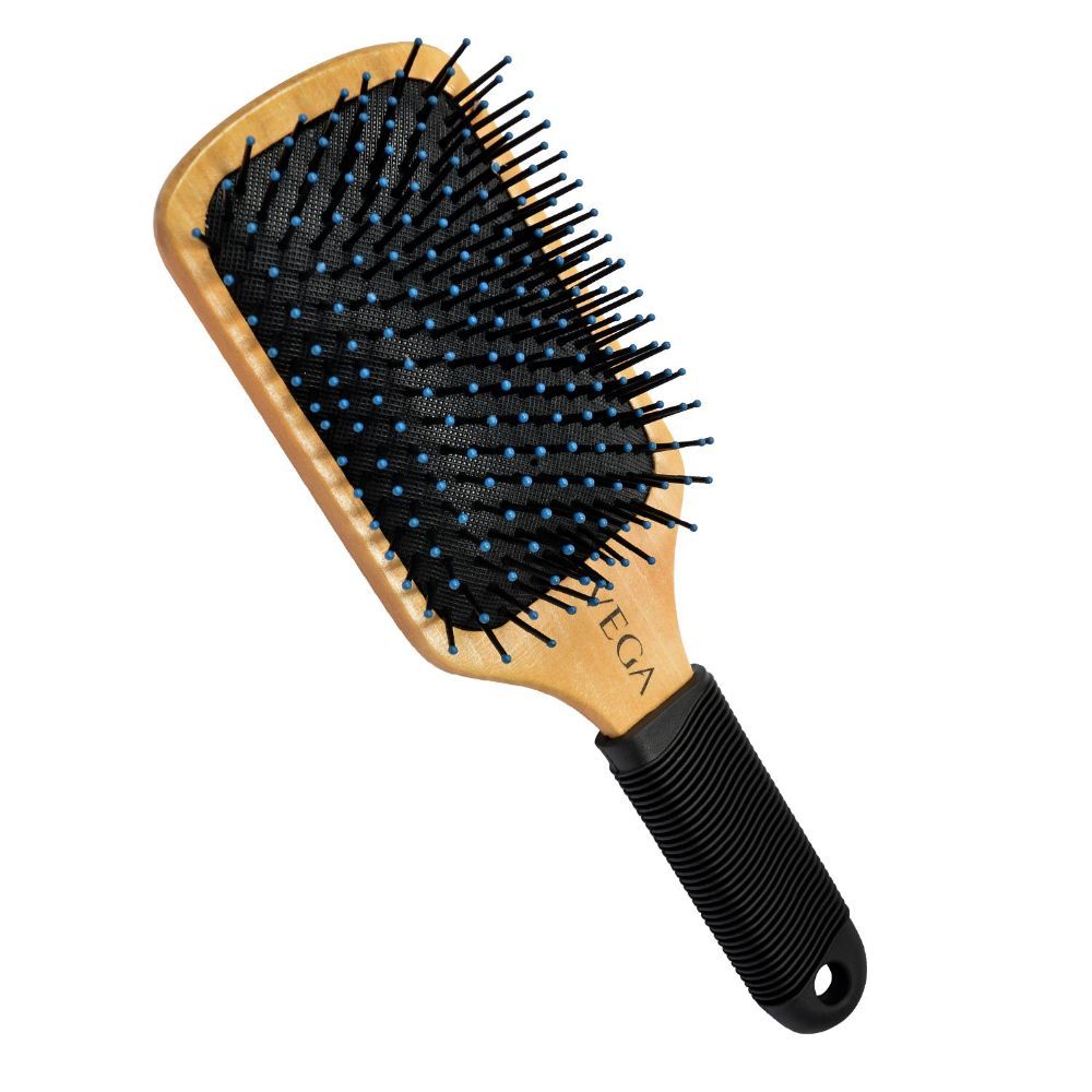 Buy Vega Wooden Paddle Hair Brush (India's No.1* Hair Brush Brand), E1-PB - Purplle