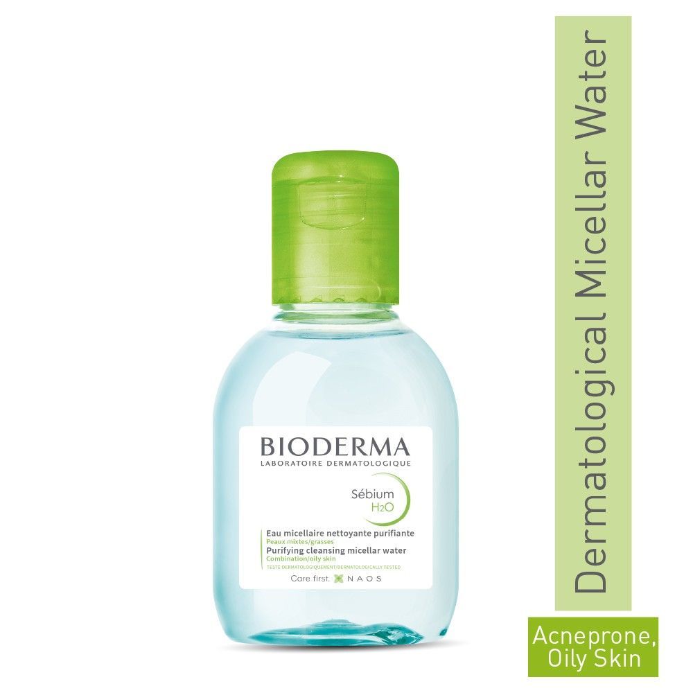 Buy Bioderma Sebium H2o Micellar Water, Cleanser And Make Up Remover (100ml) - Purplle