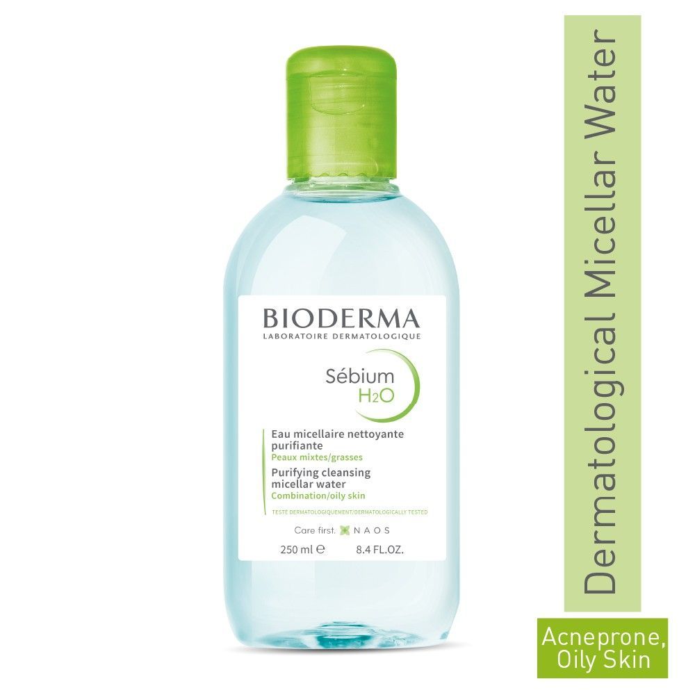 Buy Bioderma Sebium H2o Micellar Water, Cleanser And Make Up Remover (250ml) - Purplle