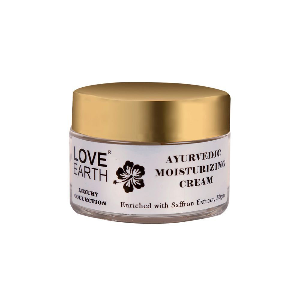 Buy Love Earth Ayurvedic Moisturizing Cream with Saffron, Giloy Extracts 50gm - Purplle